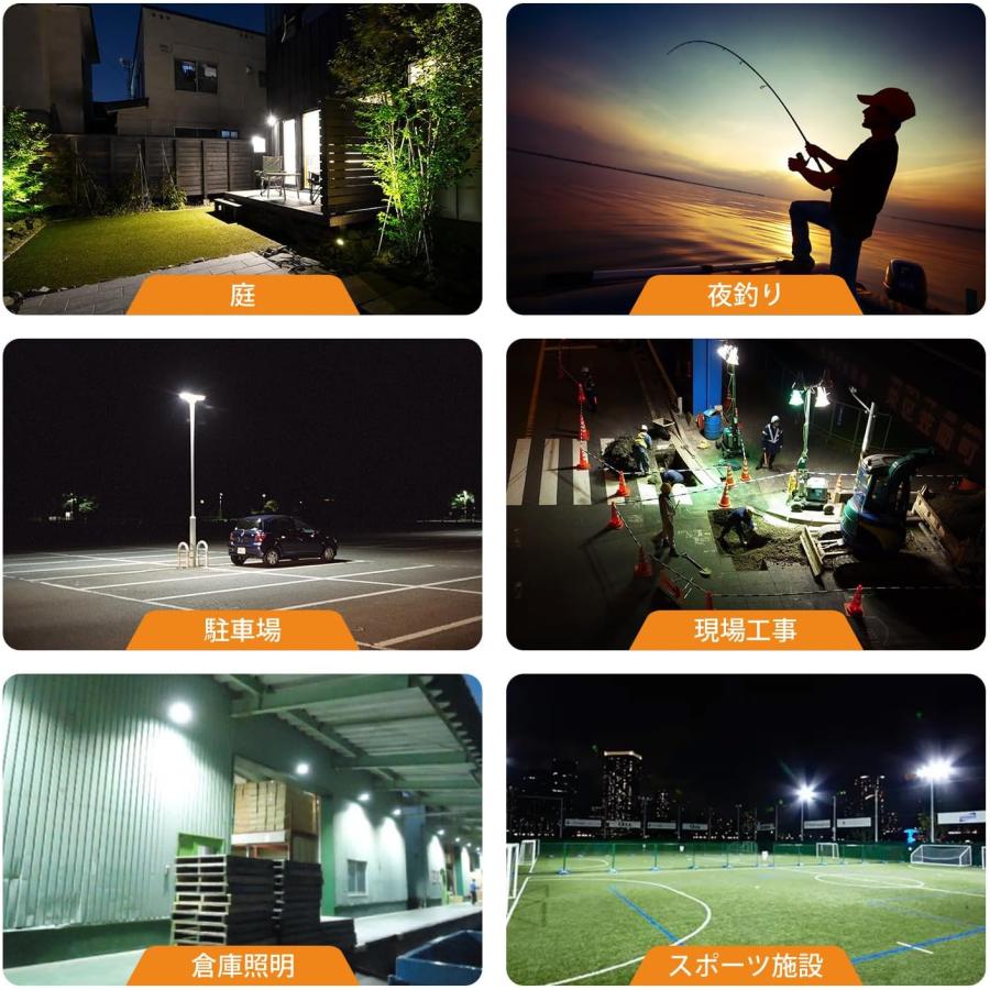 led投光器 100W ワークライト 作業灯 IP66 防水 外灯 100V対応 高輝度