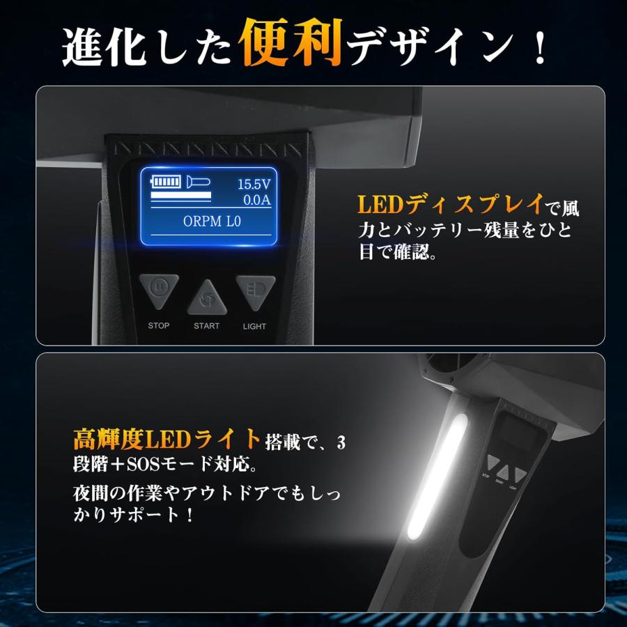 在庫処分！エアダスター ディスプレイ付き ブロワー 大容量バッテリー 在庫処分】 エアダスター ディスプレイ付き 充電式 ブロワー 大容量