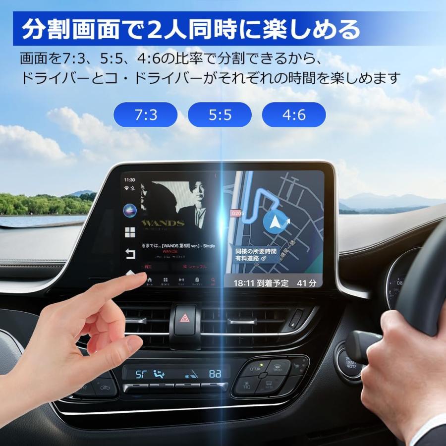 SUNVIC CarPlay AI Box Android13.0 GPS内蔵 カープレイ 2画面分割 SIM