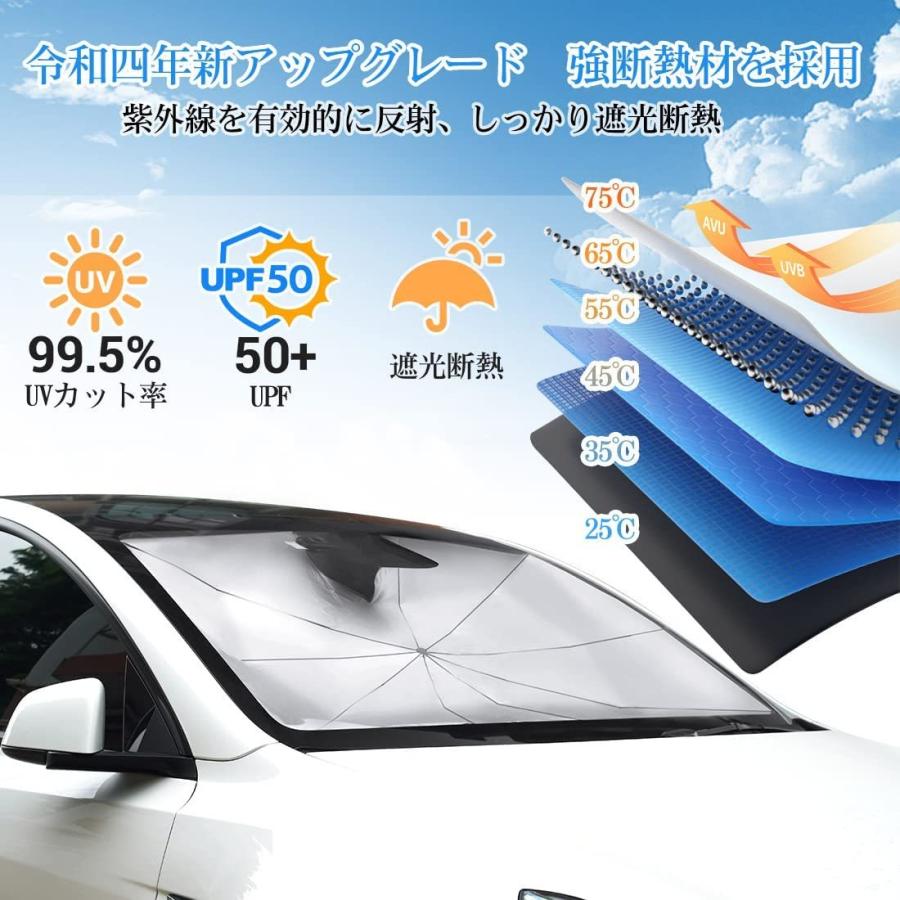 無料サンプルok Sunvic車用サンシェード 折り畳み式 傘型 車用パラソル フロントシェード フロントガラス 傘タイプ 日除け 遮光 遮熱 車中泊 Whitesforracialequity Org