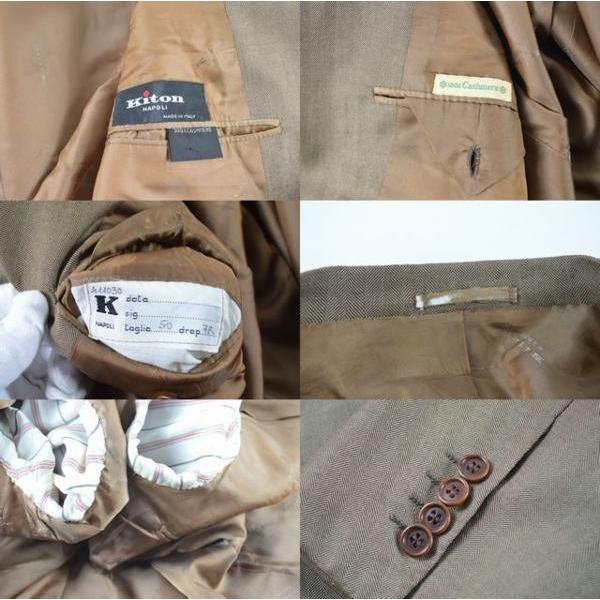 キートン（Kiton） ◇キートン◇超高級 カシミア100％ ストライプ