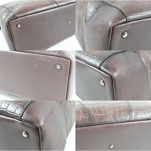 SANTONI（サントーニ） ◇サントーニ◇クロコ型押し ブリーフボストン