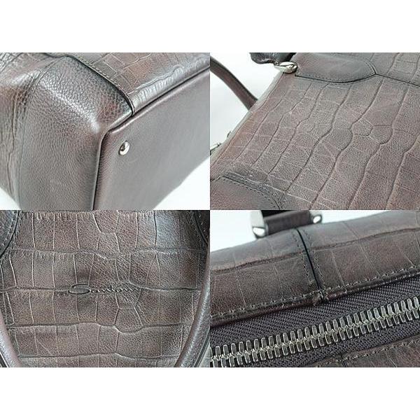 SANTONI（サントーニ） ◇サントーニ◇クロコ型押し ブリーフボストン