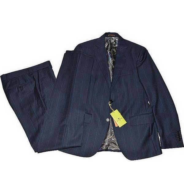 ETRO（エトロ） ◇エトロ◇未使用品 極美柄 2Bメンズスーツ 美麗 ♯46