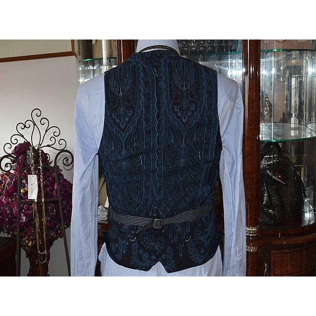 ETRO ◇エトロ◇メンズ ジレ ベスト 背面ペイズリー柄 オシャレ ETRO ◇エトロ◇メンズ ジレ ベスト 背面ペイズリー柄 オシャレ