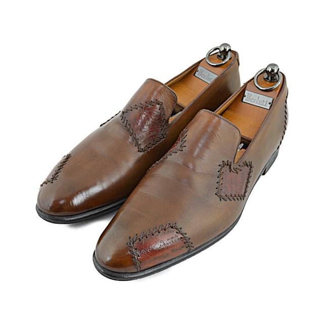 Berluti ◇ベルルッティ◇スクリットカリグラフィ パッチワーク 