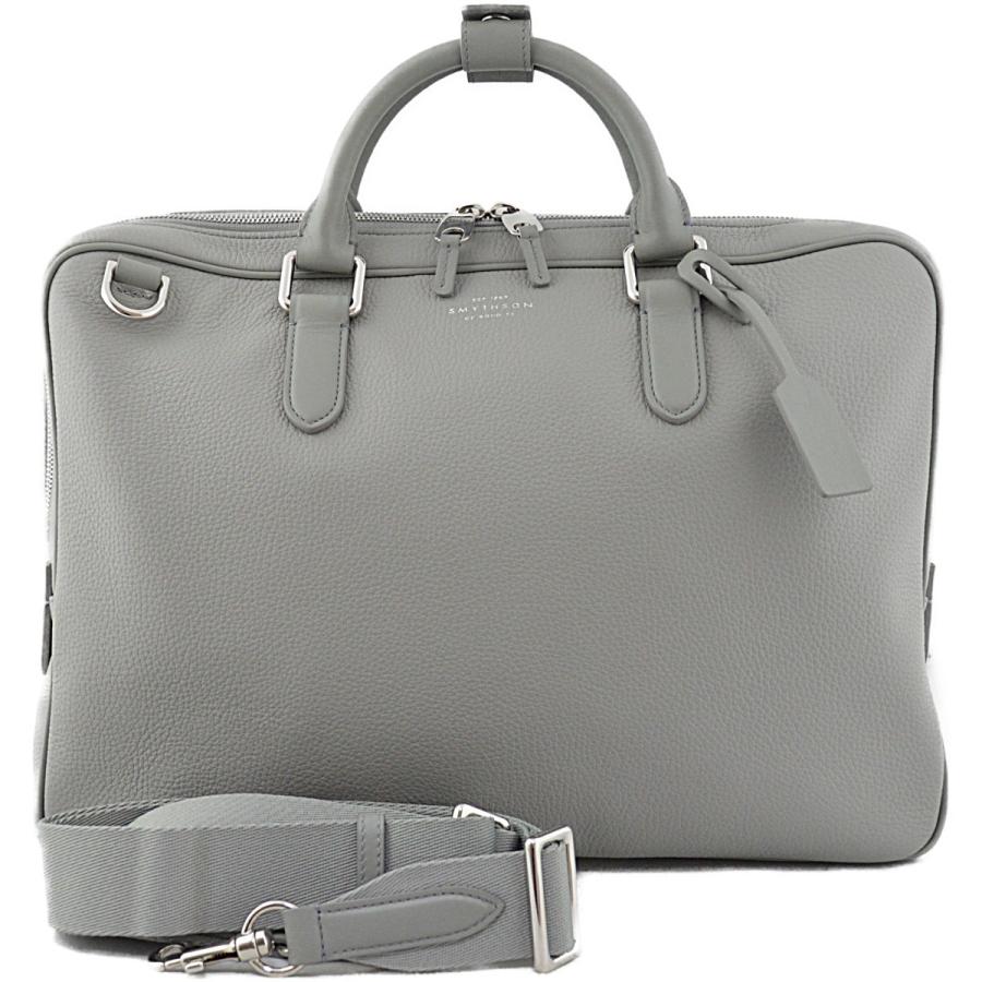 SMYTHSON グレー ビジネスバッグ Smythson（スマイソン） ◇スマイソン◇未使用品 バーリントン