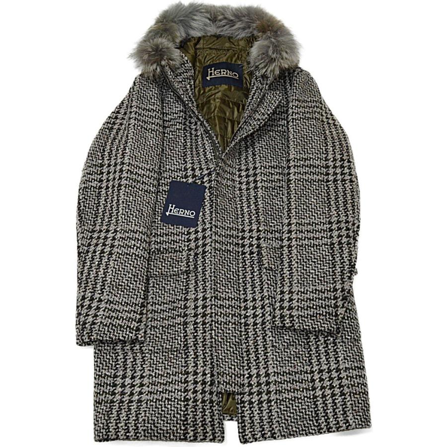 HERNO ヘルノ　ウール　コート　コヨーテ　ファー HERNO(ヘルノ)MAN00002D エコファーショートコート 24046007132
