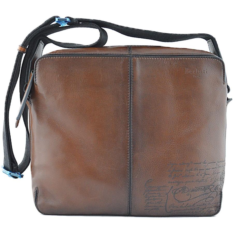 BERLUTI】ベルルッティ モノリス スクリットレザー ショルダーバッグ
