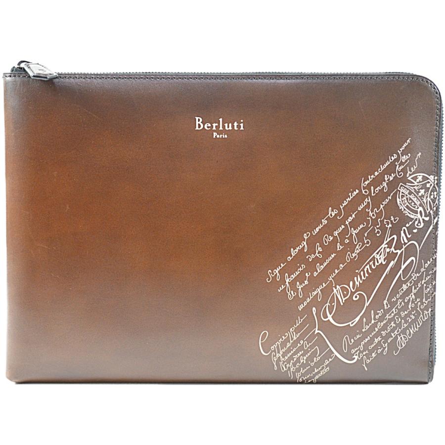 新品本物】 【新品未使用】Berluti ニノ GM スクリットレザー クラッチ