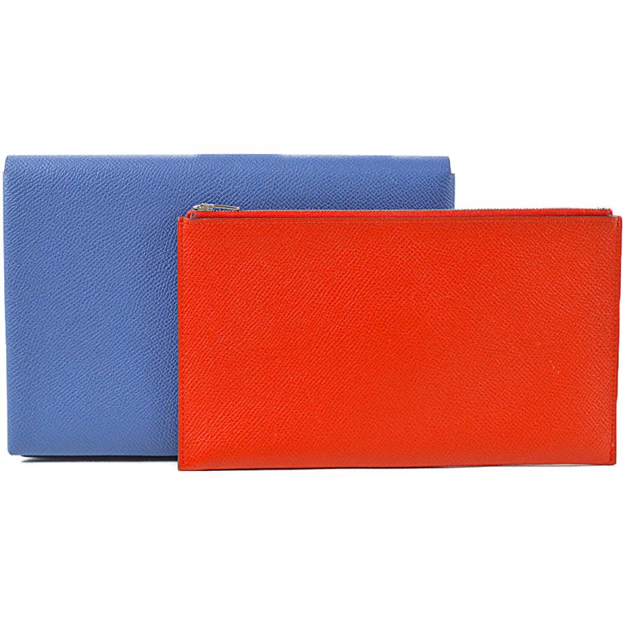 HERMES ◇エルメス◇超美品 カルヴィMM ジップポーチ付き クラッチ