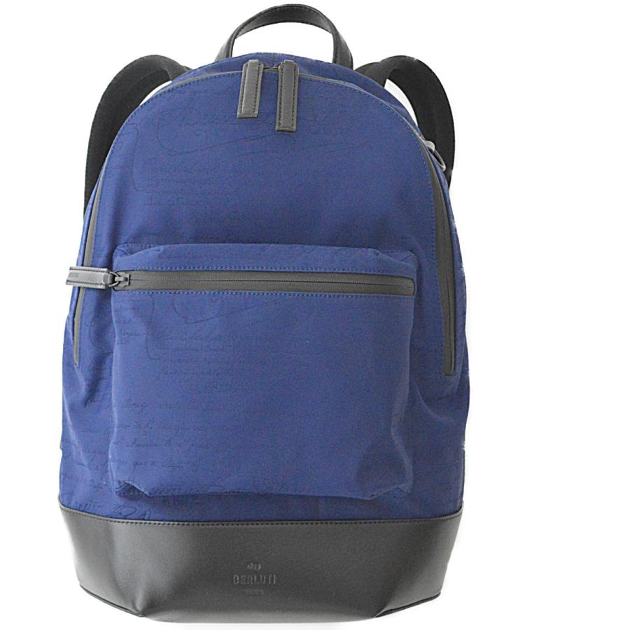 定価32.3万円 ベルルッティ ボリューム スクリットナイロンバックパック Berluti（ベルルッティ） ◇ベルルッティ◇未使用品 ブルー スクリット
