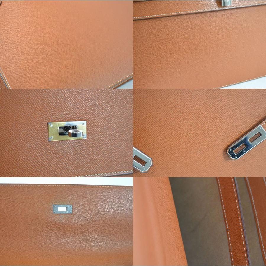 エルメス ケリーデペッシュ38 黒 シルバー金具 □I ビジネスバッグ エプソン HERMES エルメス ブリーフケース 