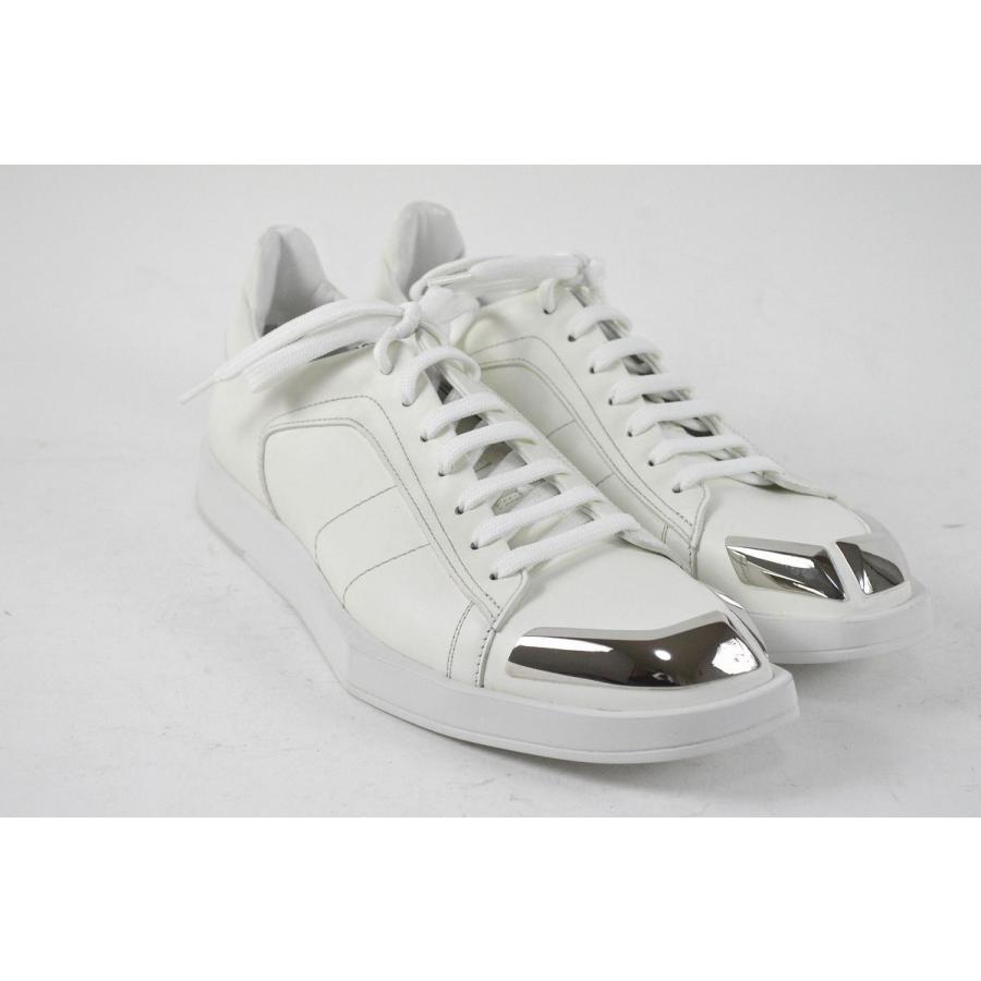 【中古】ベルルッティ Berluti Stellar braided leather sneakers スニーカー ローカット レザー 8 白 ホワイト Berluti（ベルルッティ） ◇ベルルッティ◇未使用品 ステラ レザー 白