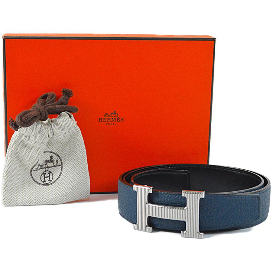 22a W新作 送料無料 ボックスカーフ トリヨン メンズベルト リバーシブル Hベルト コンスタンス エルメス ストリエ Harvey ラグジュアリーなメンズアイテムならpatience 黒 ブルー Hermes 85 A刻印 17年 財布 帽子 ファッション小物 Www Smssvg Org