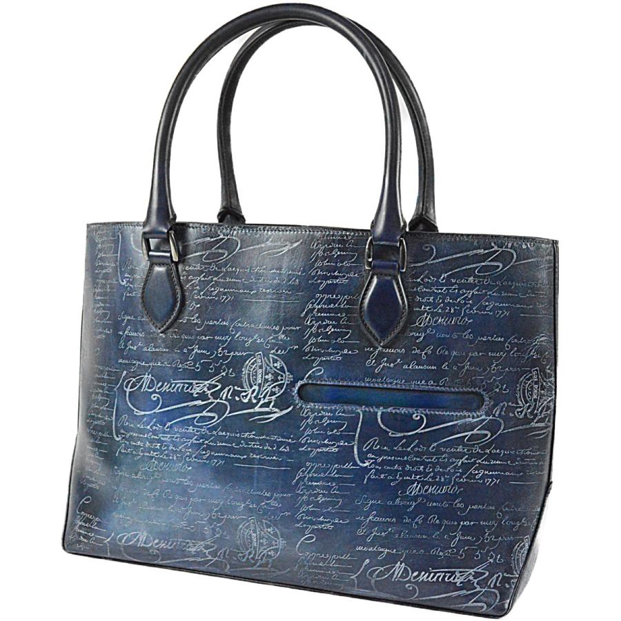 ベルルッティ 未使用品 トゥジュール ミニ パティーヌ スクリット トートバッグ kitazume-shoji_202410243