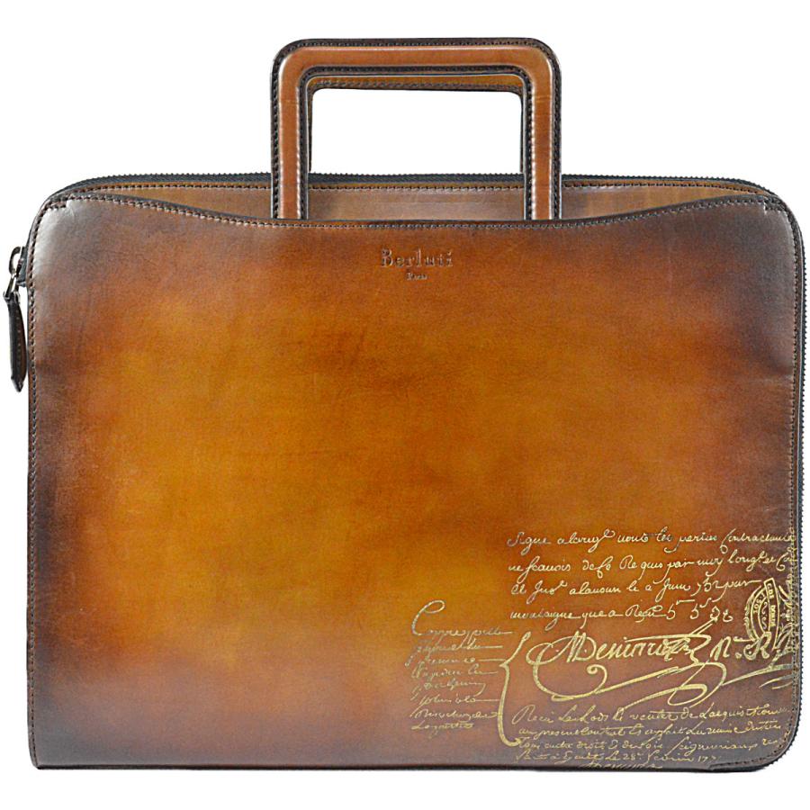 Berluti ベルルッティ ブラウンレザー ケース ゴールデンパティーヌ Berluti（ベルルッティ） ◇ベルルッティ◇超美品 豪華ゴールデン