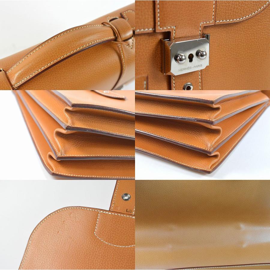 ◇エルメス◇美品 希少 Wロック サックアデペッシュ41 ビジネスバッグ 