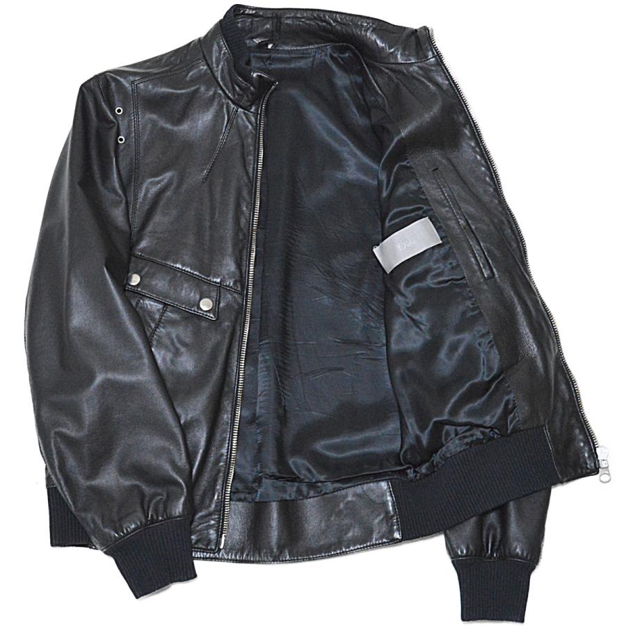 Dior Homme レザーボンバージャケット Dior HOMME ◇ディオールオム◇上質 メンズ レザーブルゾン レザー