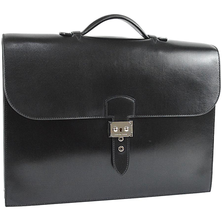 [値下げ]HERMES ボックスカーフ サックアデペッシュ 38 ビジネスバッグ HERMES（エルメス） ◇エルメス◇超美品 幻 極上の逸品 ボックスカーフ
