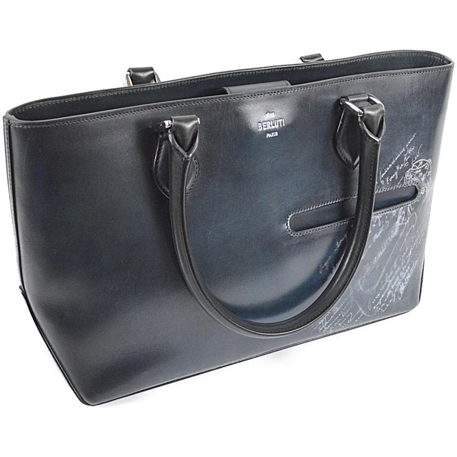 【メンズブランド】Berluti カリグラフィバッグ　トゥジュール　パティーヌ Berluti（ベルルッティ） 美品 希少 限定 ターコイズパティーヌ トゥ