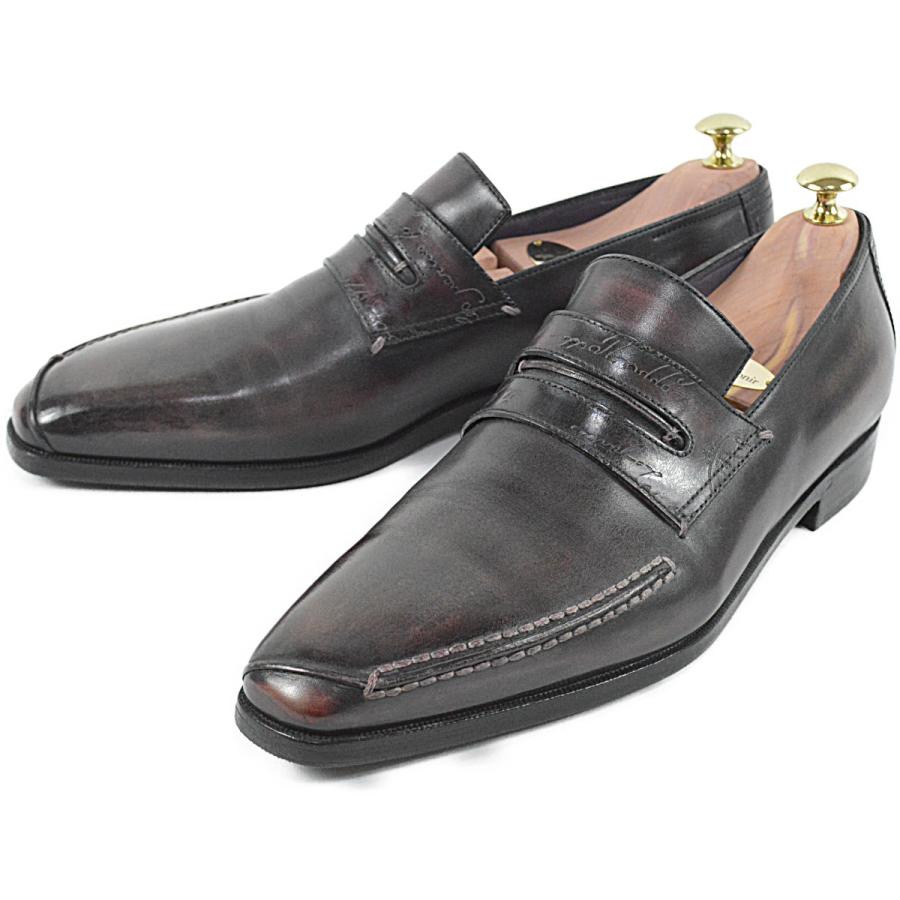 訳ありBerluti スカーズ デムジュール モカシン ローファー 6.5
