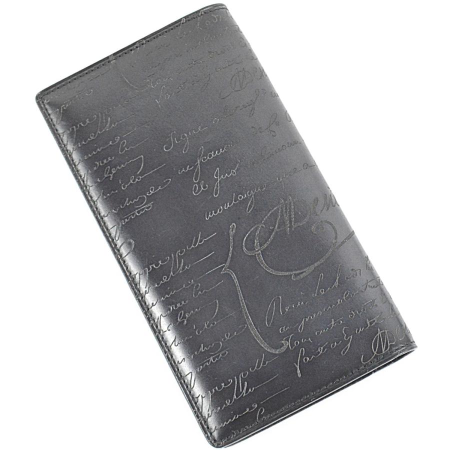 【✨美品✨】ベルルッティ 長財布 エベネ カリグラフィ スクリット ブラック Berluti（ベルルッティ） ◇ベルルッティ◇美品 スクリット