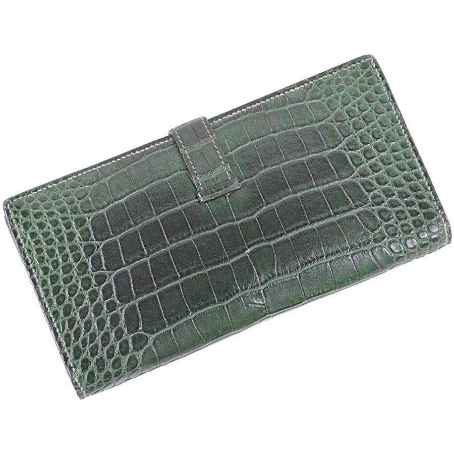 HERMES エルメス 超豪華 極上の逸品 アリゲーター マット 長財布 HERMES エルメス 超豪華 極上の逸品 アリゲーター マット 長財布