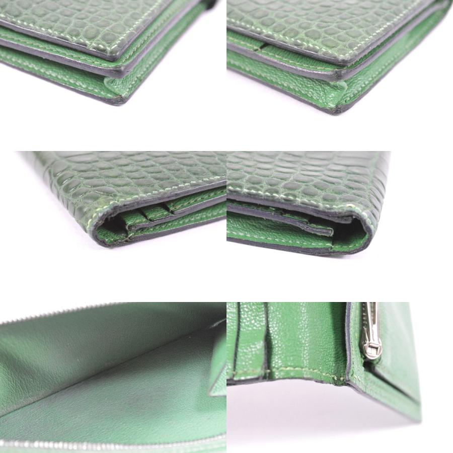 HERMES エルメス 超豪華 極上の逸品 アリゲーター マット 長財布 HERMES エルメス 超豪華 極上の逸品 アリゲーター マット 長財布