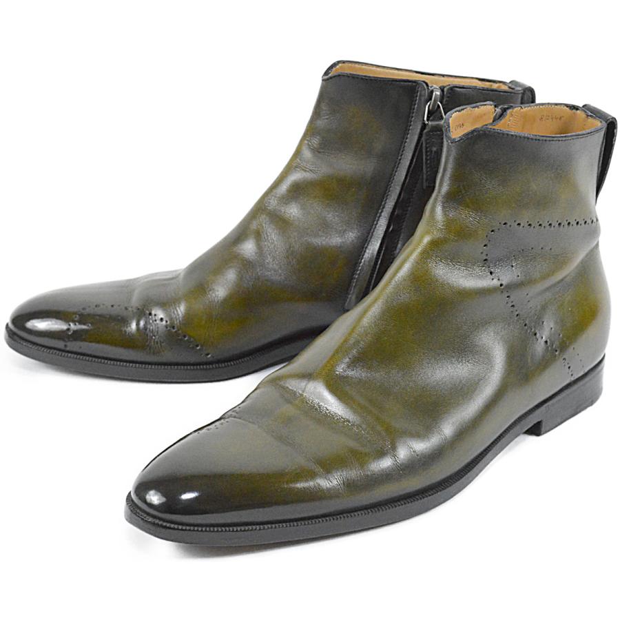 Berluti ベルルッティ タトゥコレクション 美しい グリーンパティーヌ 