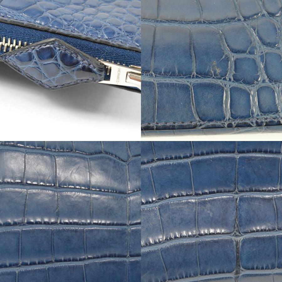 HERMES エルメス 希少 極上の逸品 ジップタブレット ネイビー HERMES エルメス 希少 極上の逸品 ジップタブレット ネイビー
