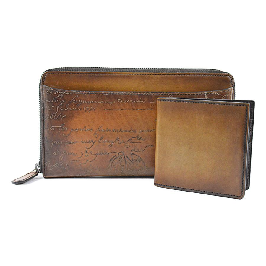 Berluti ベルルッティ 美品 ラウンド長財布 スクリット Berluti ベルルッティ 美品 ラウンド長財布 スクリット
