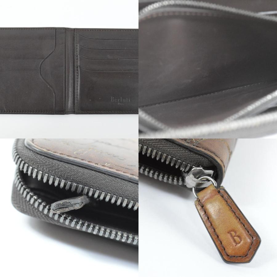 Berluti ベルルッティ 美品 ラウンド長財布 スクリット Berluti ベルルッティ 美品 ラウンド長財布 スクリット