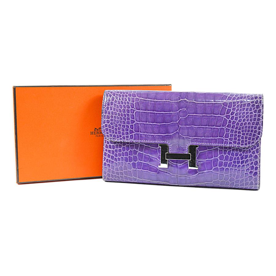 HERMES（エルメス） 超豪華 アリゲーター素材 コンスタンスロング