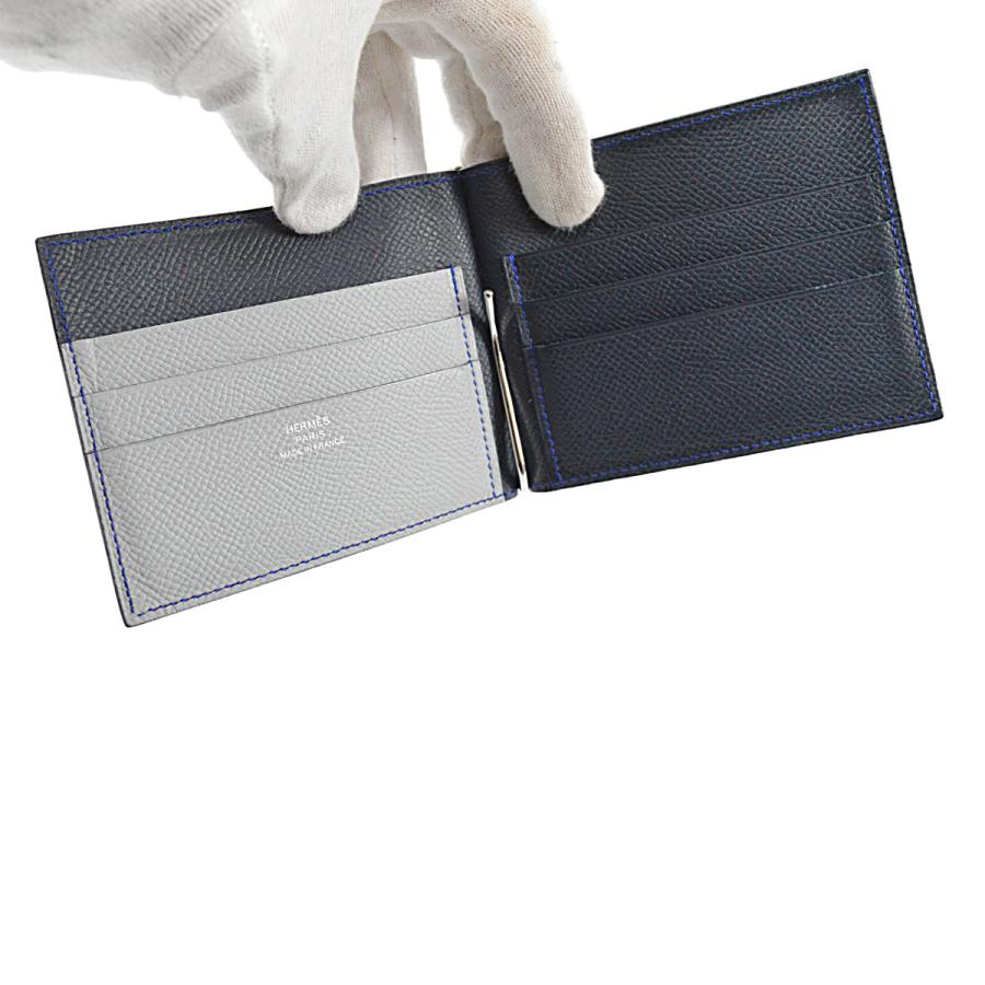 HERMES エルメス カラーブロック メンズ 財布 ポーカーGM 札入れ HERMES エルメス カラーブロック メンズ 財布 ポーカーGM 札入れ