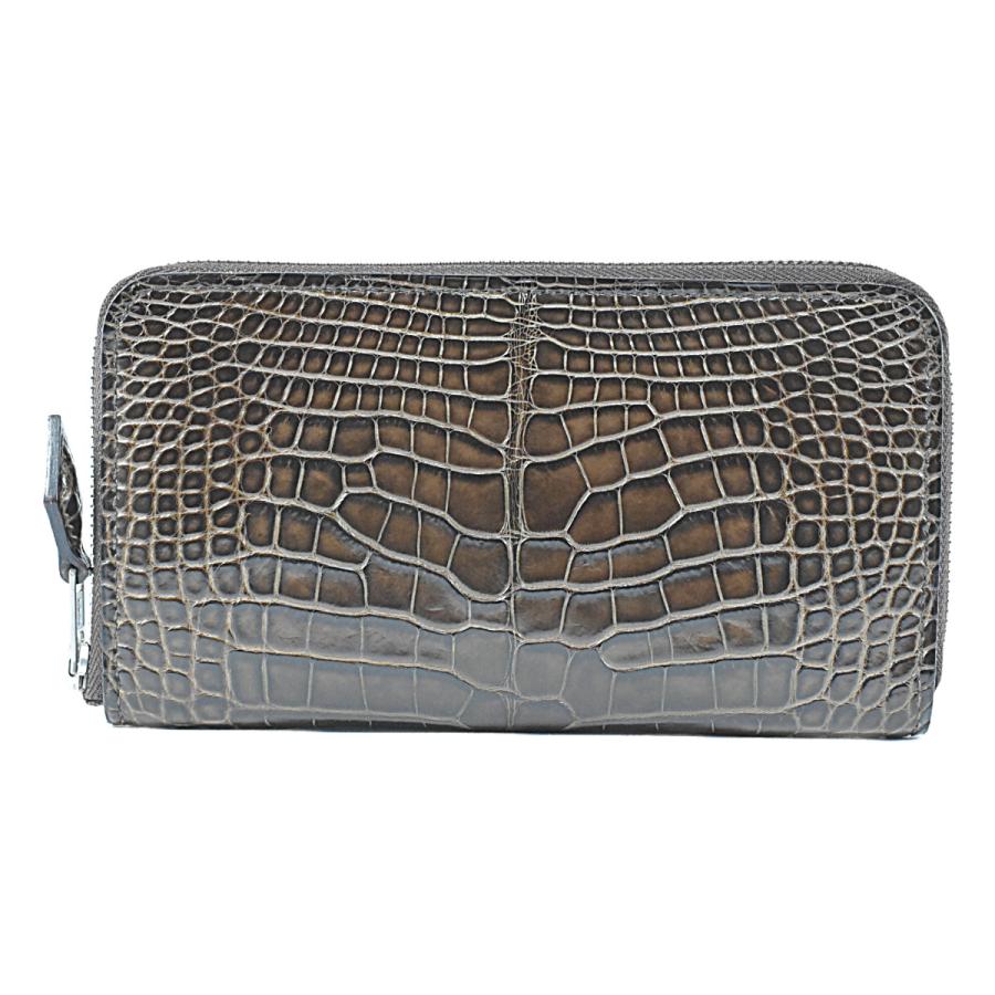 セルジュ アモルソ 超希少 アリゲーター クロコダイル ラウンド長財布