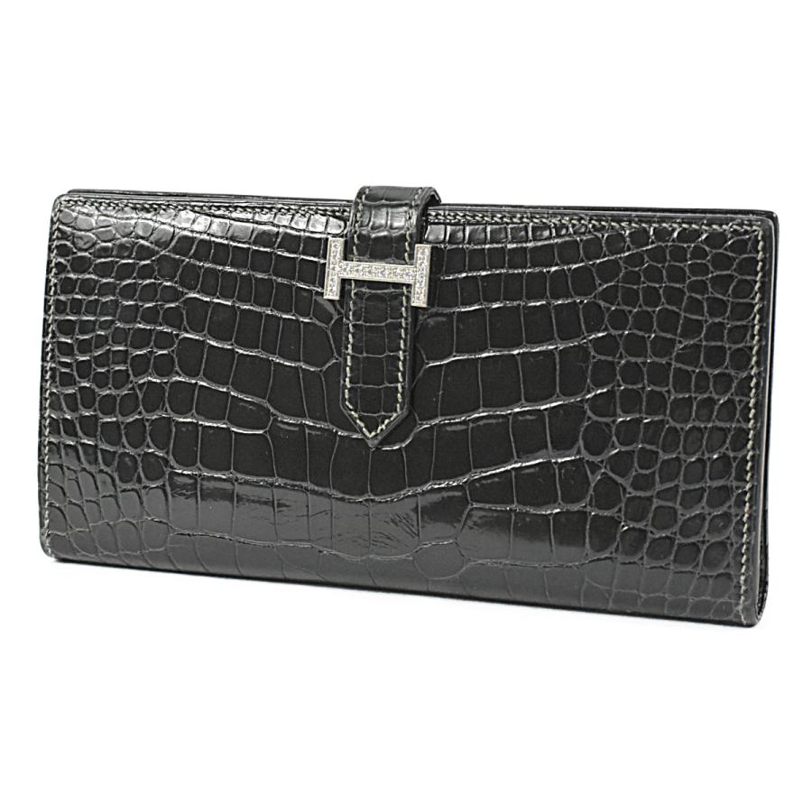 HERMES エルメス 超豪華 長財布 ベアン アリゲーター HERMES エルメス 超豪華 長財布 ベアン アリゲーター