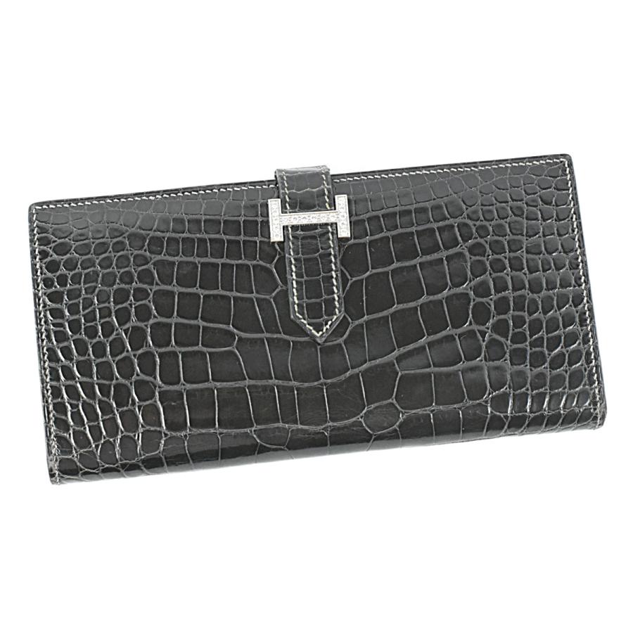 HERMES エルメス 超豪華 長財布 ベアン アリゲーター HERMES エルメス 超豪華 長財布 ベアン アリゲーター