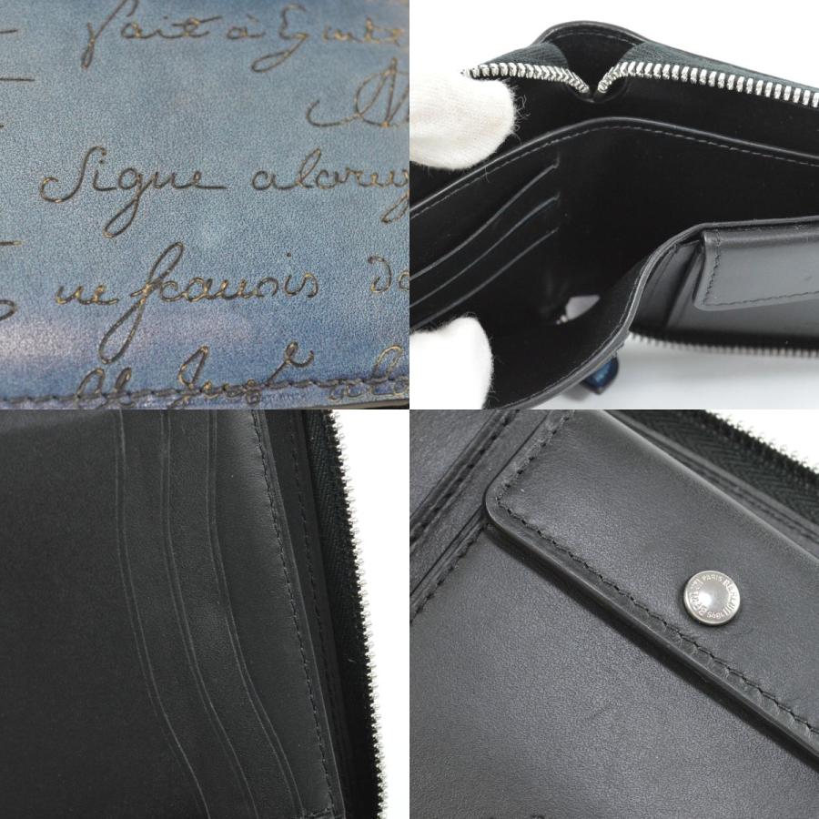 Berluti ベルルッティ 美品 イタウバ スクエア スクリットレザー Berluti ベルルッティ 美品 イタウバ スクエア スクリットレザー