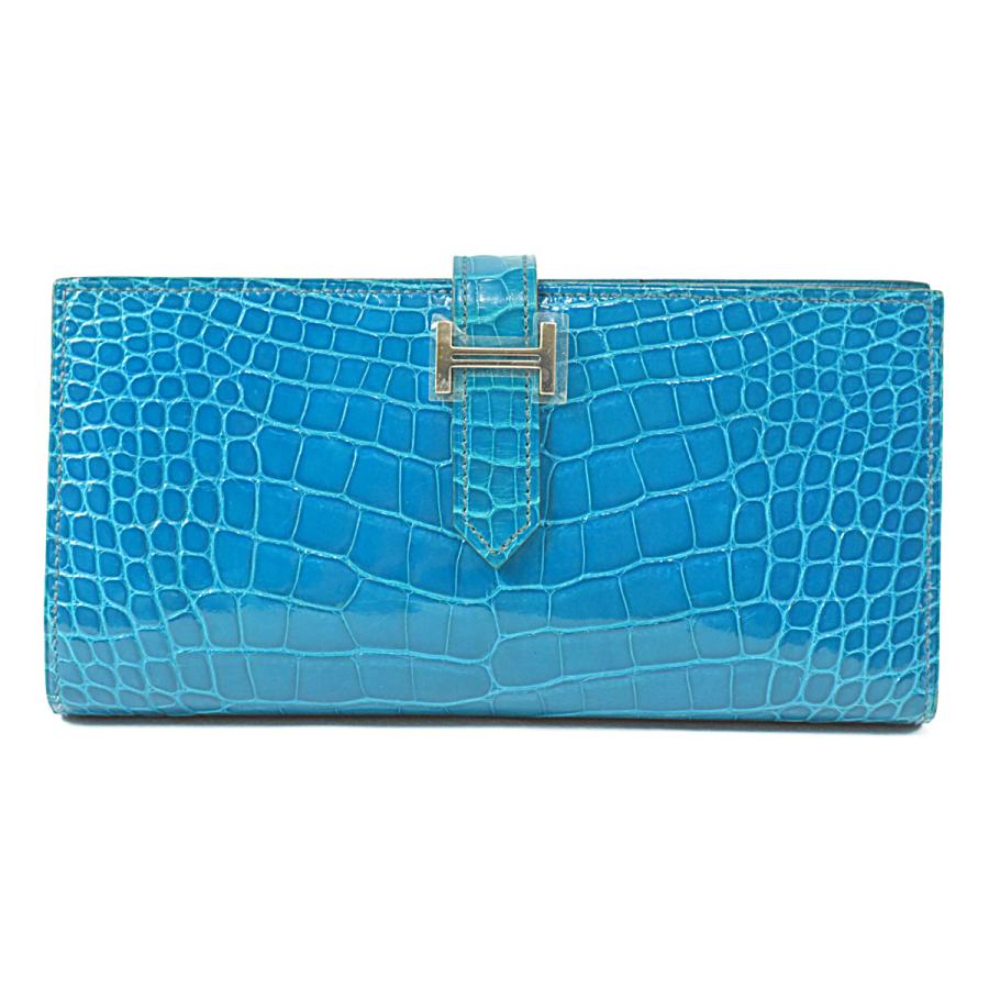 HERMES エルメス 超美品 超豪華 極上の逸品 艶有 ブルー HERMES エルメス 超美品 超豪華 極上の逸品 艶有 ブルー