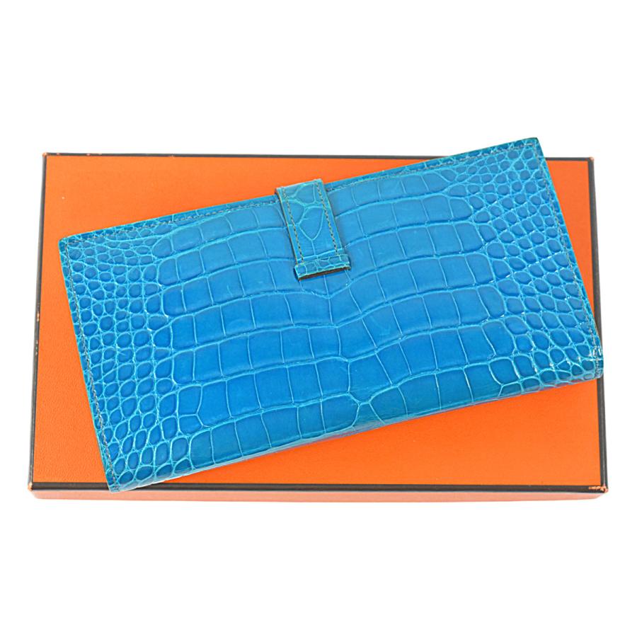 HERMES エルメス 超美品 超豪華 極上の逸品 艶有 ブルー HERMES エルメス 超美品 超豪華 極上の逸品 艶有 ブルー