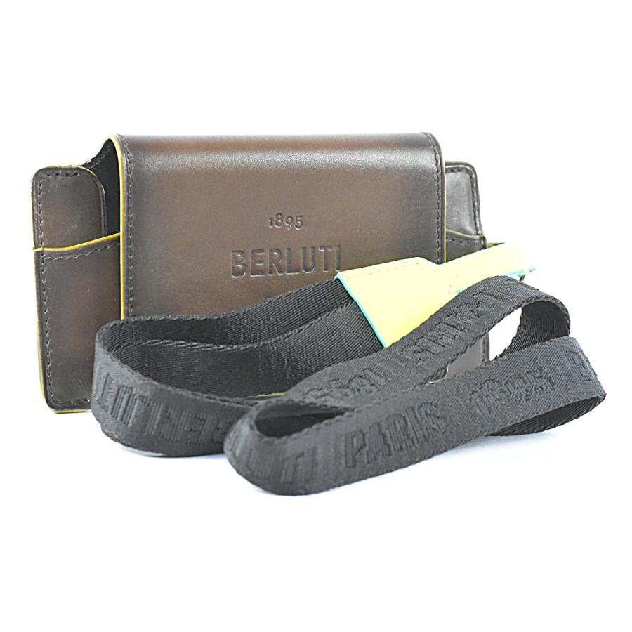 Berluti ベルルッティ 美品 希少 パティーヌ レザー サングラス Berluti ベルルッティ 美品 希少 パティーヌ レザー サングラス