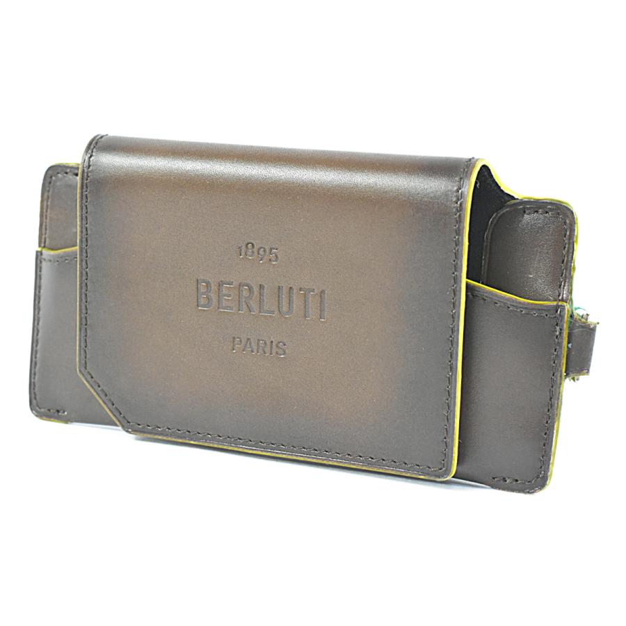 Berluti ベルルッティ 美品 希少 パティーヌ レザー サングラス Berluti ベルルッティ 美品 希少 パティーヌ レザー サングラス