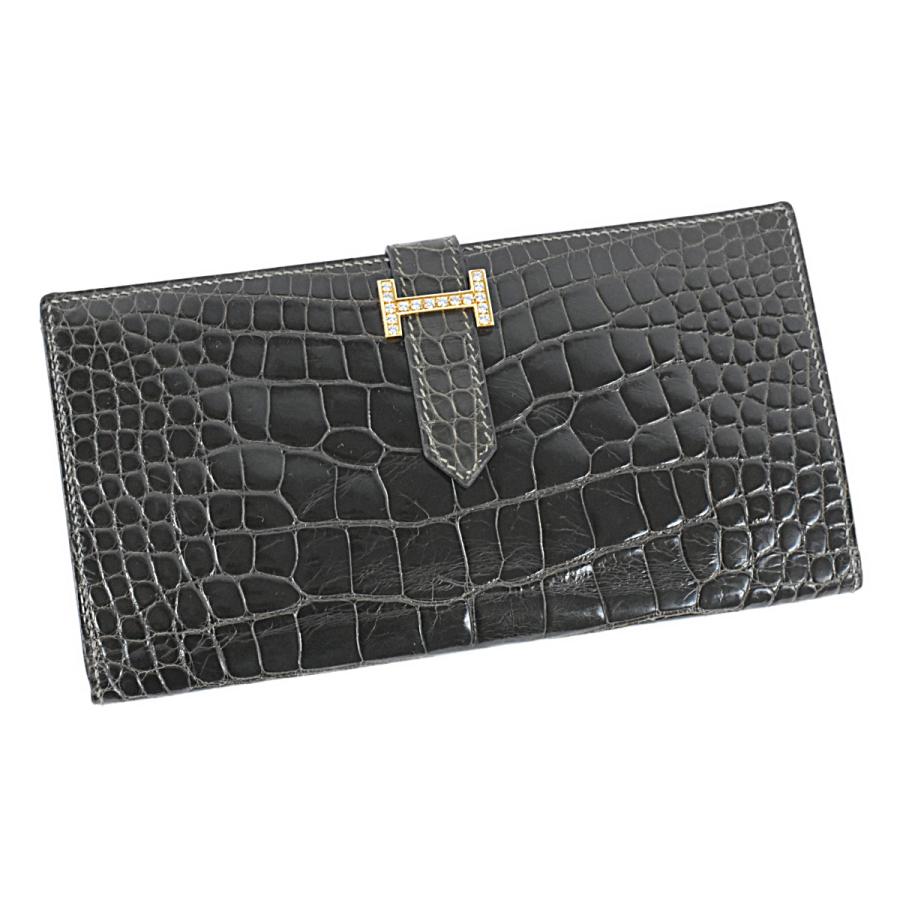 HERMES エルメス 超豪華 長財布 ベアン アリゲーター HERMES エルメス 超豪華 長財布 ベアン アリゲーター