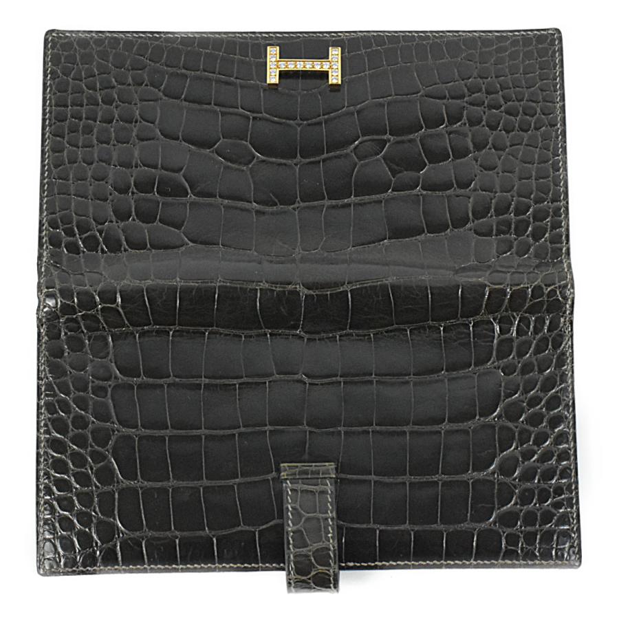 HERMES エルメス 超豪華 長財布 ベアン アリゲーター HERMES エルメス 超豪華 長財布 ベアン アリゲーター