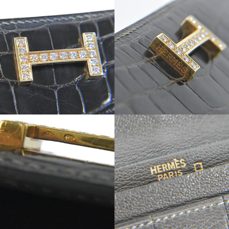 HERMES エルメス 超豪華 長財布 ベアン アリゲーター HERMES エルメス 超豪華 長財布 ベアン アリゲーター