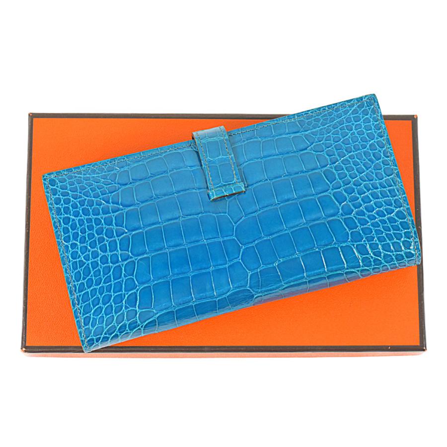 HERMES エルメス 超美品 超豪華 極上の逸品 艶有 ブルー HERMES エルメス 超美品 超豪華 極上の逸品 艶有 ブルー