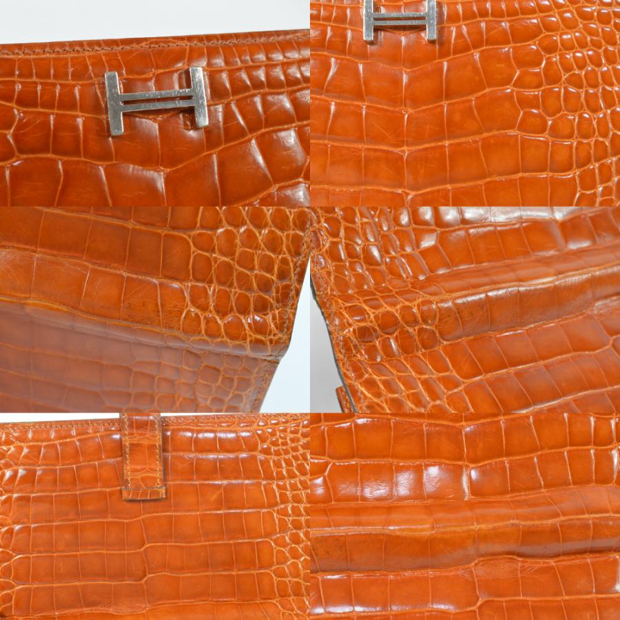 HERMES（エルメス） 豪華 アリゲーター 長財布 ベアンスフレ 