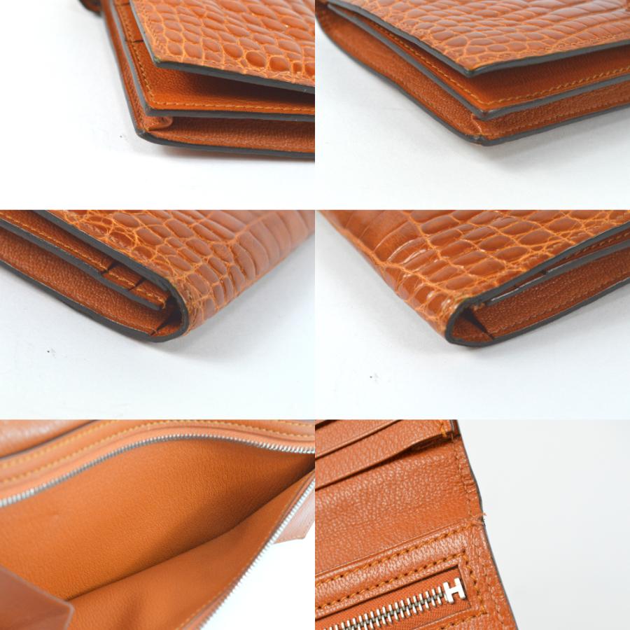 HERMES（エルメス） 豪華 アリゲーター 長財布 ベアンスフレ 