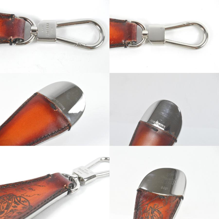 Berlutiベルルッティカリグラフィキーホルダー バッグチャーム Berlutiベルルッティカリグラフィキーホルダー バッグチャーム